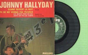 JOHNNY HALLYDAY Quand revient la nuit PHILIPS 437054 BE Press France 1965 EP VG+ - Picture 1 of 5