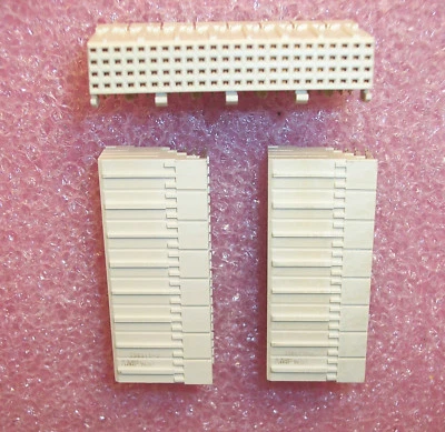 QTY (2) 96 POSITION PRESS FIT BACKPLANE RECEPTACLES 2mm 536511-3 AMP - Image 1 of 2