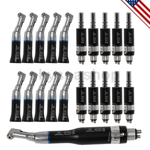 1-10 Dental Low Speed Handpiece Contra Angle fit NSK 4-Hole Air Motor EX203C USA - Picture 1 of 10