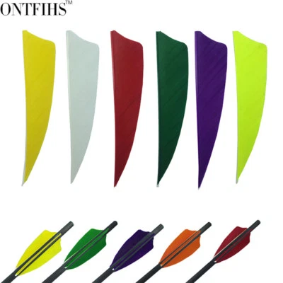 3" RW Shield Multicolor Vanes Fletches Feathers Fletching -200pcs - Image 1 of 4