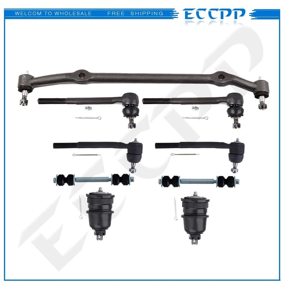 Rótulas de extremos de varilla de amarre delanteras 9 piezas para Chevy Monte Carlo GMC Caballero S15 Foto 1 de 4