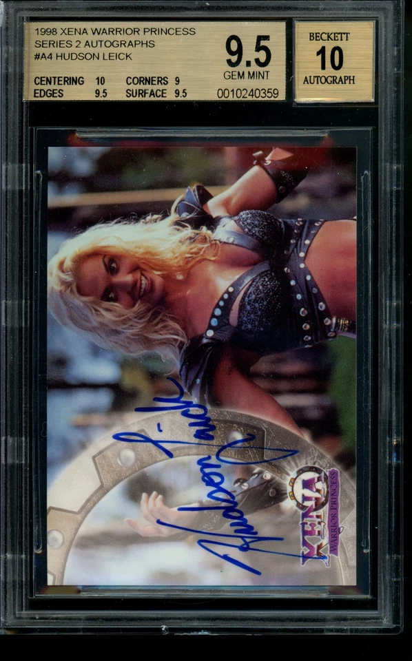 1998 Xena Warrior Princess Autograph Hudson Leick as Callisto BGS 9.5/10 Auto - Image 1 of 2
