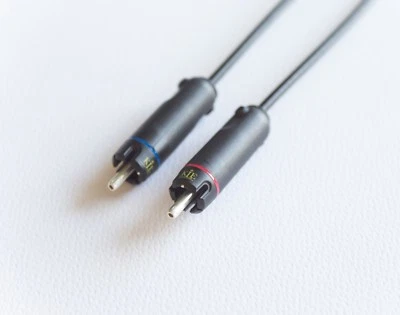 Mogami 2803 with KLE Copper Harmony RCA Plugs - High-End Interconnect Cable Pair - Image 1 of 4