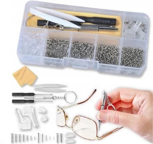 Brillen Reparatur Set mit Schrauben Nasenpads Set für Brillen Sonnenbrillen - Bild 1 von 7