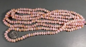 Natural Peruvian PINK OPAL beads 16" good color - Picture 1 of 4