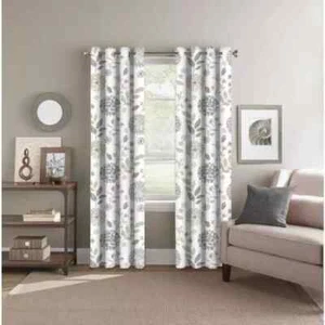 Colordrift Fairfield 52 x 84 Light Filtering Rod Pocket Curtain Panel in Neutral - Picture 1 of 2