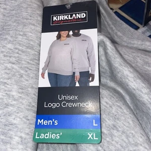 Kirkland Signature Unisex Logo Sweatshirt Costco Size MEN L, WOMEN XL - Picture 1 of 1