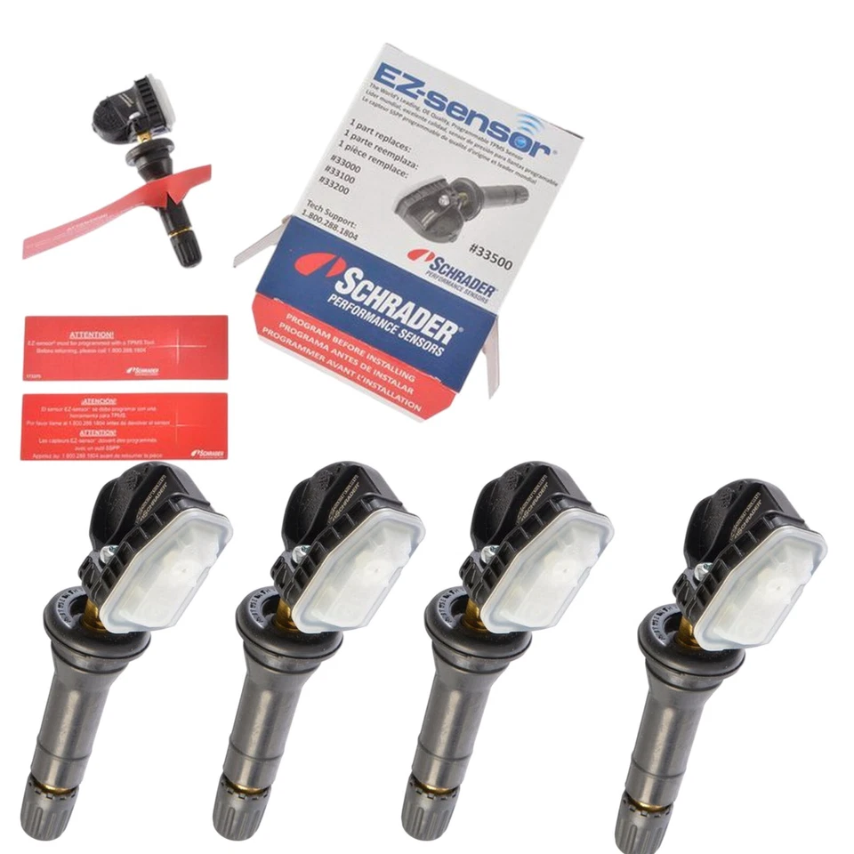 4 x Sensor Programable TPMS Schrader Automotive 33500 314.9, 315 y 433 MHz Foto 1 de 4