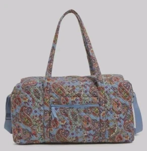 NWT Vera Bradley (MSRP $120) Large Traveler Duffel Bag Provence Paisley Cotton  - Picture 1 of 8