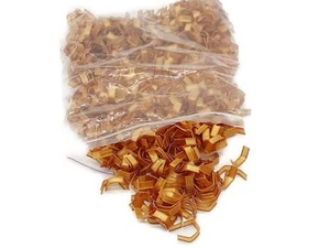 1000x U-Clipse Verschlussclipse Beutelverschlüsse 40 mm Gold Kunststoff - Bild 1 von 5