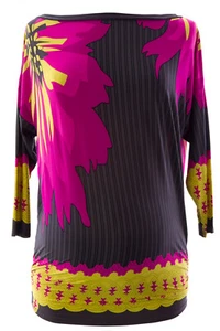 OLIAN Women's Multi Bold Floral Stefani Maternity Top O3727AD25 Sz XS $115 NWT - Picture 1 of 2