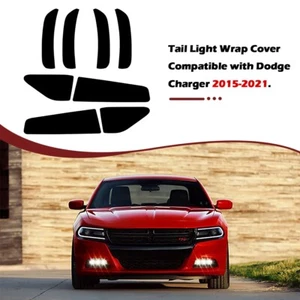 Película de vinilo para luz trasera y marcador lateral, cubierta envolvente de luz trasera para Dodge Charger 15-21 - Imagen 1 de 9