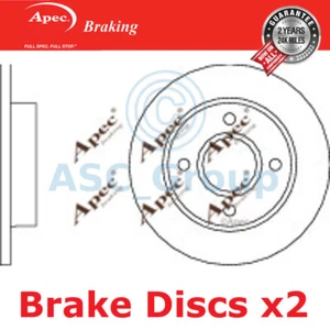 2x Discos De Freno Sólidos Apec De 239mm Calidad OE Reemplazo (Par) DSK253 - Imagen 1 de 1