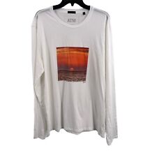 ATM Mens Long Sleeve Sunset Graphic Tee XL 