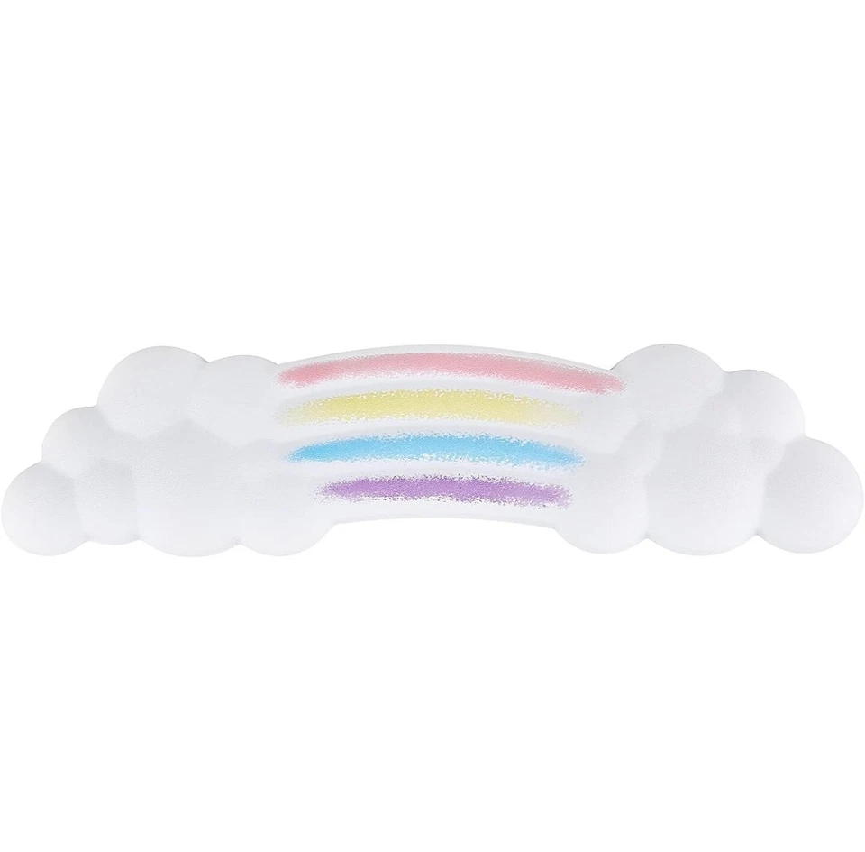 Cloud Wrist Rest Keyboard, Rainbow Cloud Palm Rest Keyboard with PU Leather,... - Image 1 of 4