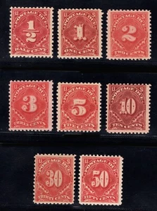 MOMEN: US STAMPS #J61-J68 POSTAGE DUE MINT OG NH LOT #86605 - Picture 1 of 2