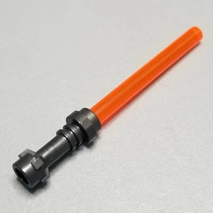 Lego Star Wars - x1 Trans Naranja Sable de Luz Hoja Perla Gris Oscuro Empuñadura - Imagen 1 de 1