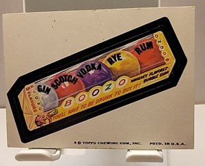 1974 Topps Wacky Packages 7th Series 7 BOOZO Bubble Sticker