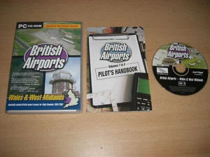 BRITISH AIRPORTS Vol 5 Wales & West Midlands Pc Add-On Flight Sim 2002 2004 - Picture 1 of 1