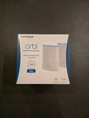 Netgear Orbi RBK50 Tri-Band Mesh-Set 3.000 Mbit/s Geschwindigkeit WLAN Router - Bild 1 von 3