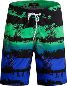 APTRO Men'S Swim Trunks Quick Dry Bathing Suit 9" Big & Tall Board Shorts Swimsu - Picture 1 of 12
