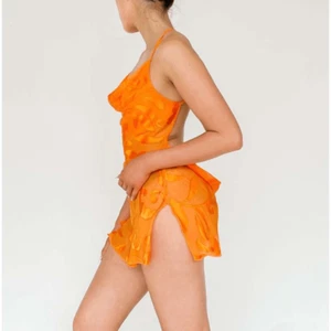 Y2K Victoria’s Secret Very Sexy Orange Silk Blend Slip Dress Large - Picture 1 of 7