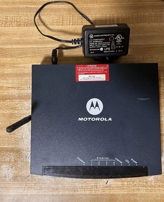 Netopia Motorola Wireles Router 4 Port Ethernet GZ53347, W/ Power Cord - Image 1 of 3