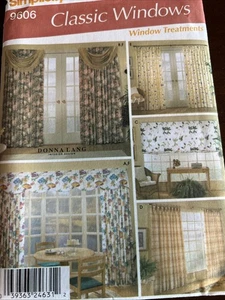 Simplicity Pattern 9606 Classic Window Treatments  - Picture 1 of 3