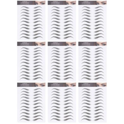  3 Pieces Eye Makeup Aid Eyebrow Stencil Stickers Tattoos Shaping - Image 1 of 4