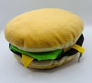FUNDA DE PELUCHE HAMBURGUESA CD/DVD SOPORTE PARA 24 CDS MUY BUENA LINDA DIVERTIDA REGALO - Imagen 1 de 4