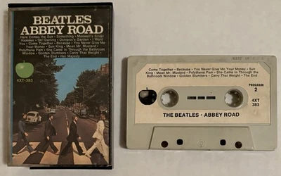 THE BEATLES Abbey Road Cassette Tape 1969 issue Apple 4XT-383 - Image 1 of 4