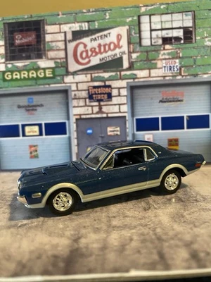 1968 Mercury Cougar XR-7 1:64 Diecast  Collectible Model Car Loose Blue - Image 1 of 4