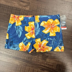 New Speedo Boys Powerflex Eco Square Leg Swim Brief Trunk XL 7730221 - Picture 1 of 3