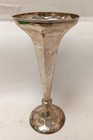 Thomas Edward Atkins c1908 Birmingham Sterling Silver Trumpet Fluted Vase 320g