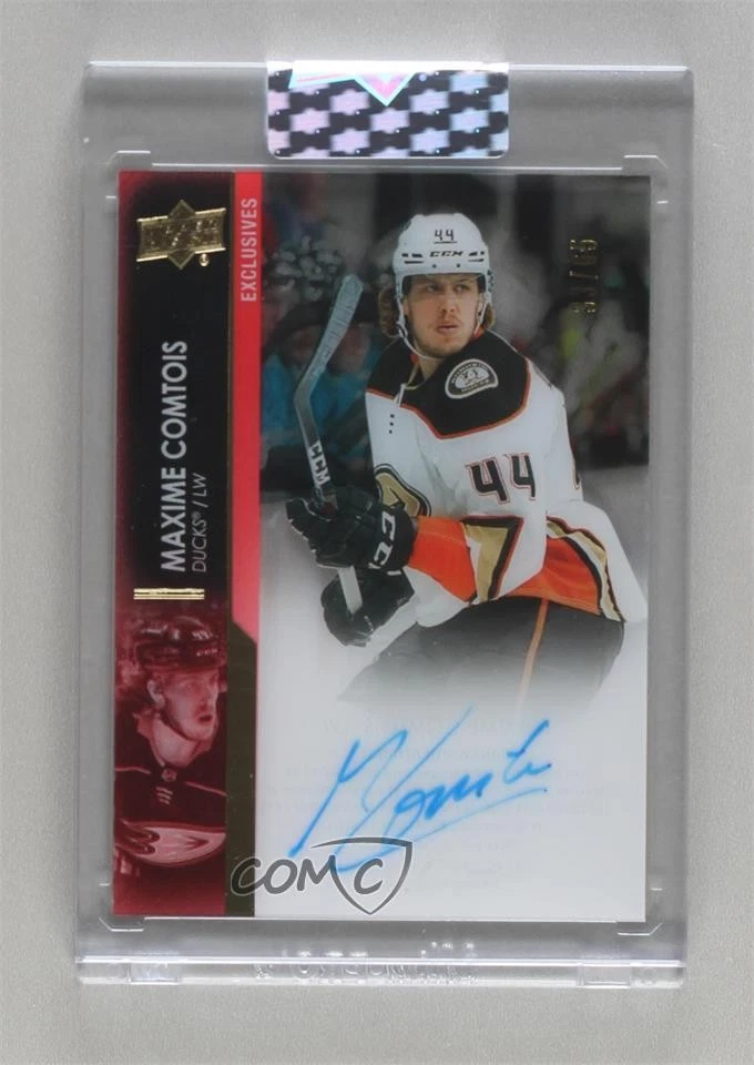 2021-22 Upper Deck Clear Cut Exclusives /65 Maxime Comtois #CC-MX Auto - Image 1 of 2