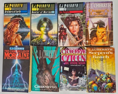 C.J. Cherryh Book Bundle X 8 Paperback Books Vintage Science Fiction - Image 1 of 4