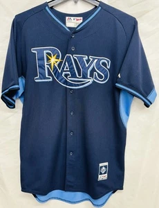 Camiseta deportiva "RAYS" Majestic Performance Apparel para hombre talla 48 usada con base genial - Imagen 1 de 12