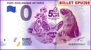 ***N°41*** PETIT NUMERO / BILLET 0 € / 0 € SOUVENIRSCHEINE / UEBR 2019-4 - Picture 1 of 1