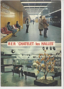 CP 75 Paris - RER "Chatelet-les-Halles" - Picture 1 of 2