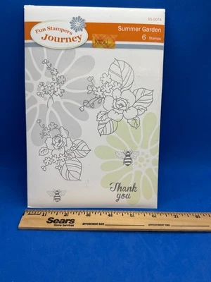 Juego de estampillas de goma Fun Stampers Journey (FSJ) “Summer Garden” SS-0078 Foto 1 de 3