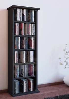 VCM® CD/DVD-Turm „Vetro“ für 150 CDs · 7 Farben · CD-Möbel CD-Regal Rack Bluray - Bild 1 von 4