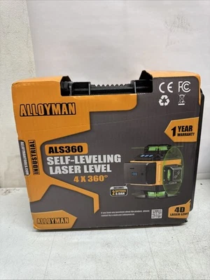 Alloyman 16 Line Laser Level, Self Leveling 4x360° Green Laser Level