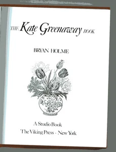 THE KATE GREENAWAY BOOK Bryan Holme color & b/w Illustrations HB 1976 Poetry - Picture 1 of 7