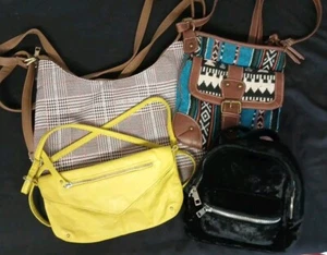 Lot of 4 Purses Handbags Backpack Over The Shoulder Bags - Used Good Condition - Bild 1 von 9