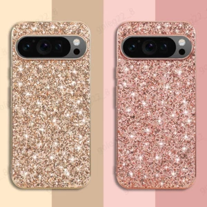 Phone Case For Google Pixel 9 Pro 8 8A 7A Shockproof Glitter Plating Hard Cover - Picture 1 of 13