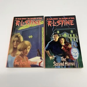 RL Stine 99 Fear Street The House Of Evil Book Lot First Horror Second Horror - Picture 1 of 6