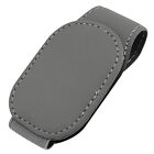 Universal Non Scratch Protective Car Sunglasses Holder PU Leather For Sun Visor