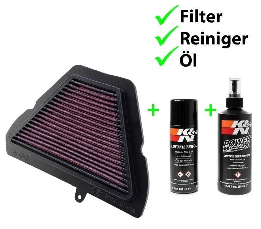 K&n Filtro de Aire + Cuidado Para Triumph 1050 Tiger 07-19 Sprint 05-14 Triple - Imagen 1 de 1