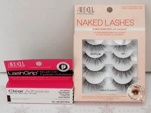 Ardell Professional Naked Lashes 421 Invisiband 4 Pairs + Adhesive glue - Picture 1 of 3