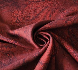 Impresionante traje tonal rojo oscuro cachemira sobre lana fácil elástico mediático pesado - Imagen 1 de 3